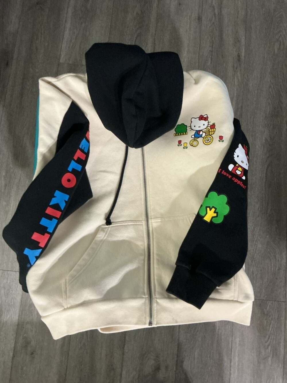 Sanrio Hello Kitty Color Block Zip-Up Hoodie